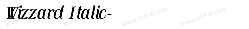 Wizzard Italic字体转换 Wizzard Italic字体转换